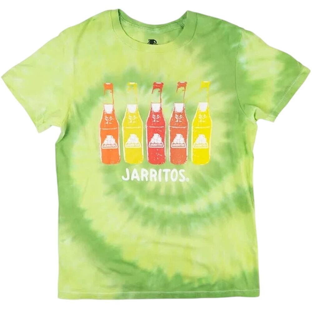 Jarritos Logo Soda Bottles Graphic Tee Green Tie-Dye Medium New and Sealed!